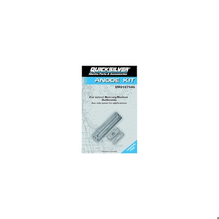 Quicksilver Merc. Mariner Force Anode Kit, O B: 40-60HP EFI 4Stroke Big Foot Command Thrust 8M0107546